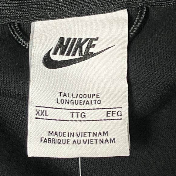 Nike Hoodie Mens XXL-TALL Black Full Zip Tech Fleece Sport Activewear CU4489-010 - Picture 4 of 13